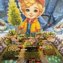 Маленькие огородники в работе 🐣